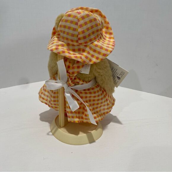 Vintage Muffy Vanderbear Spring Chicks Dress-up Bear Plaid Dress Teddy Bear - Picture 4 of 14